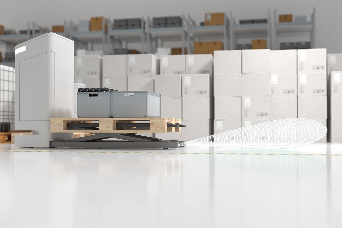 Transport autonome et sécurisé dans les centres logistiques grâce à des capteurs à ultrasons 8