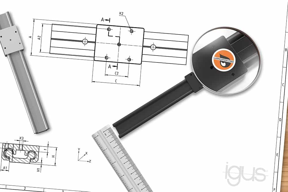Des nouveaux guidages linéaires sans lubrifiant en taille 6