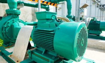 Centrifugal pump and motor in power plant