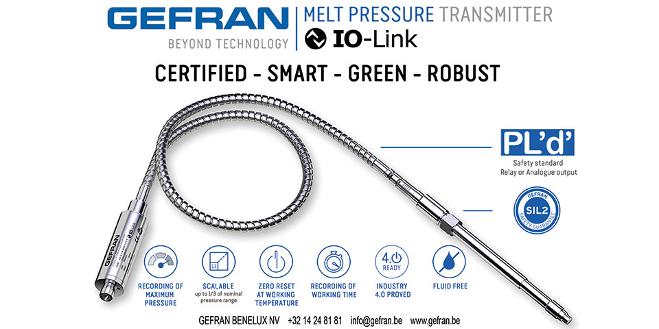 Gefran luidt een nieuw digitaal tijdperk in voor smeltdruksensoren !
