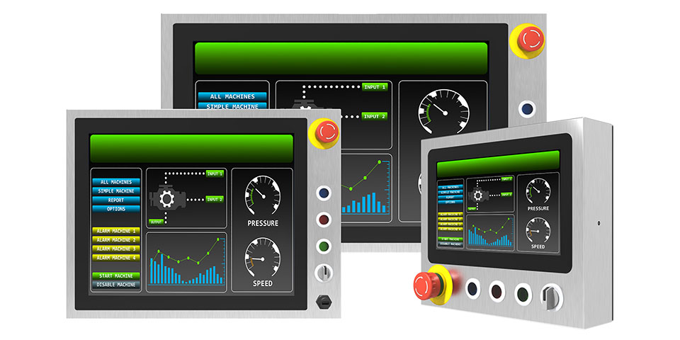 Winmate IP65 RVS Panel Pc’s en Displays met drukknoppen