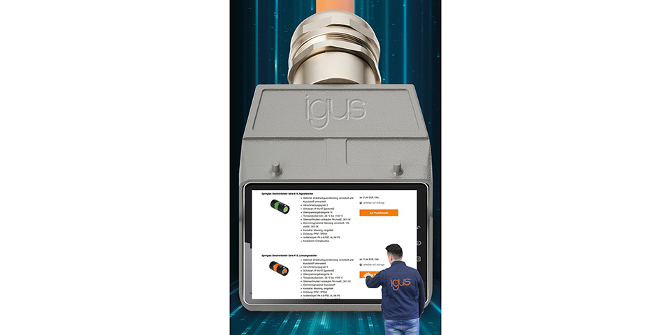 Bestel snel de juiste connector in de nieuwe connector-webshop van igus