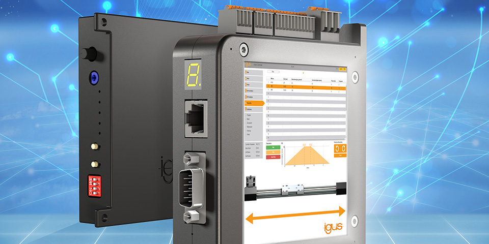 Gemakkelijk bestuurde automatisering met de nieuwe dryve motorbesturingssystemen voor igus lineaire assen