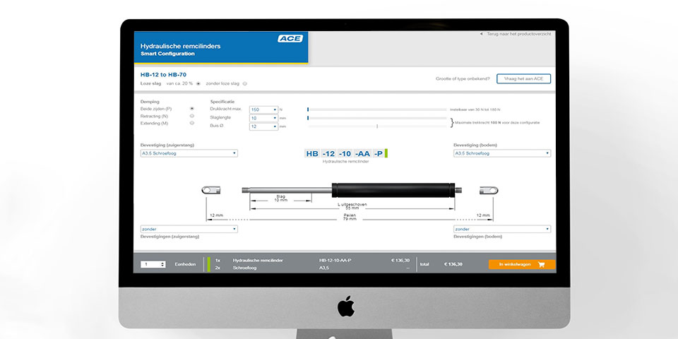 ACE komt met nieuwe online tool voor olieremmen en hydraulische remcilinders