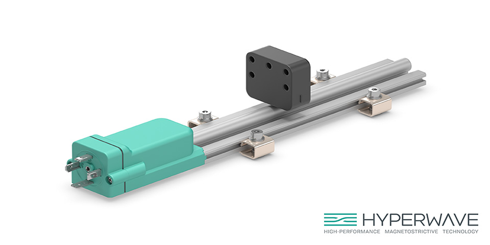 Nieuw : HYPERWAVE magnetostrictieve positiesensor