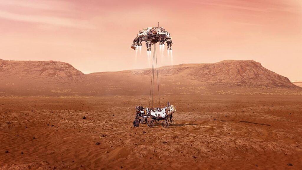 Ewellix planetaire rollenomloopspindel landt op Mars