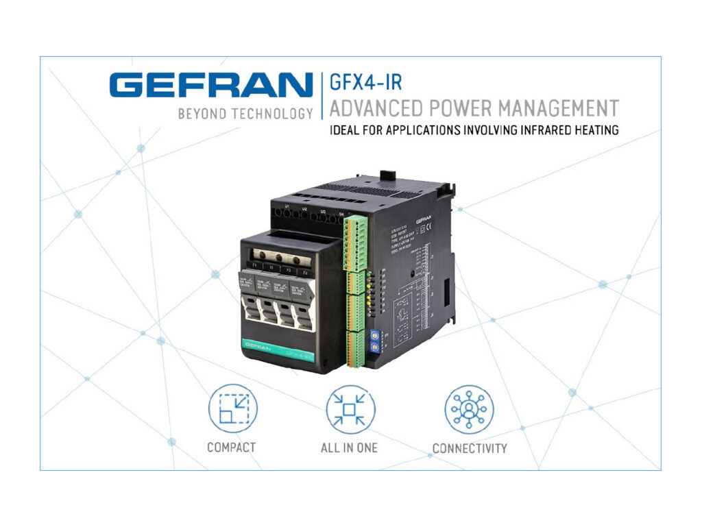 GEFRAN GFX4-IR VERMOGENREGELAAR versie 3.0. Uiterst compact én krachtig