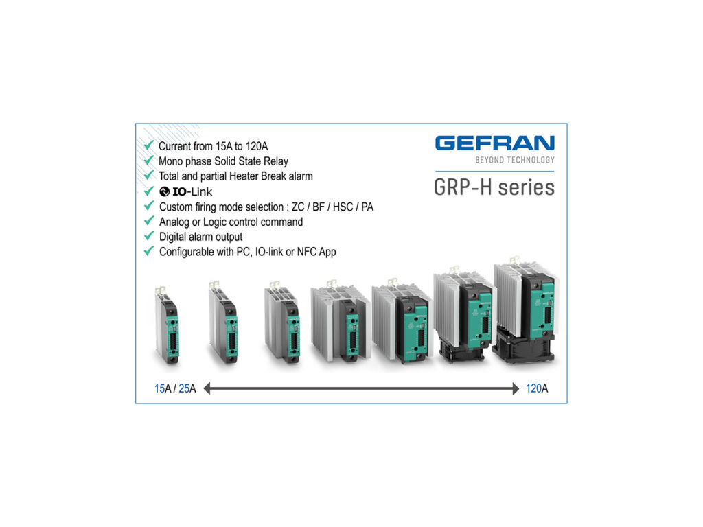 Gefran GRP-H Series: De eerste solid state relais met IO-Link