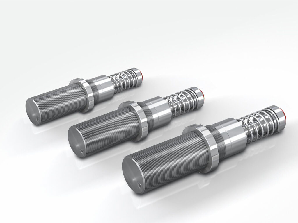 Eerste roestvrijstalen industriële stootdemper met 150 mm slaglengte en draadmaat M64