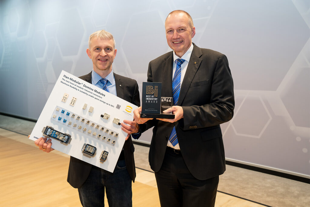 HARTING bekroond met de “Best of Industry Award” voor haar Han-Modular® Domino modules.