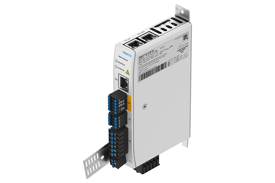 De nieuwe CMMT-ST-MP van Festo biedt grote besparingen door het verschil tussen een stappen- en servomotorregelaar te overbruggen