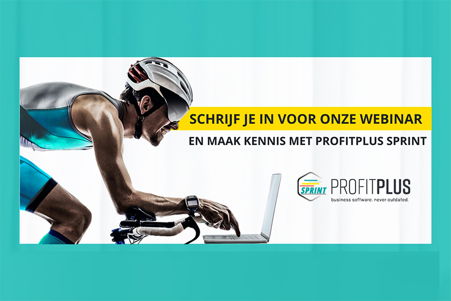 Schrijf je in voor onze webinar en maak kennis met ProfitPlus SPRINT