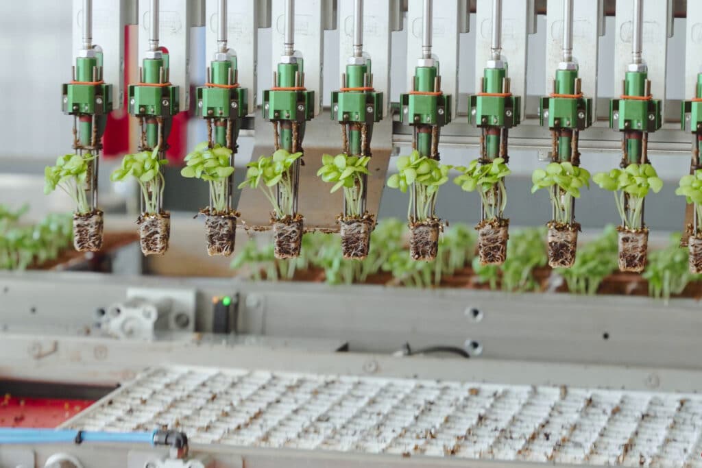 Moderne machines voor geautomatiseerde landbouw