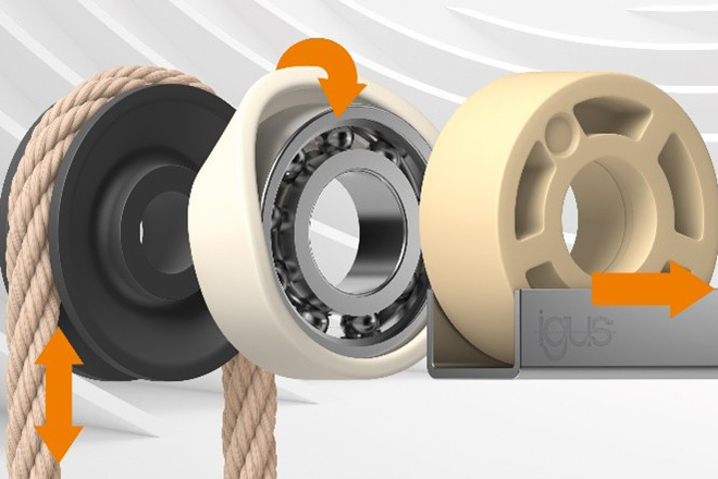 Nu in serieproductie: igus presenteert nieuwe duurzame skatewielen, katrollen en rol-adapters 1