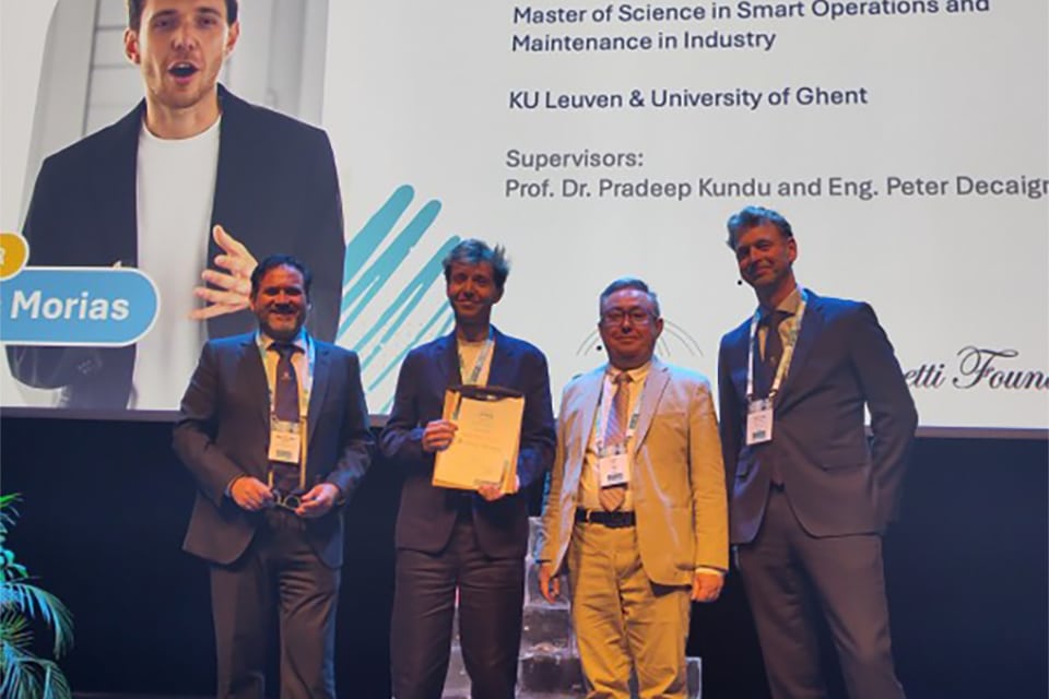 Belg Louis Morias wint Europese prijs voor masterproef over GenAI als antwoord op kennisverlies in de industrie 1