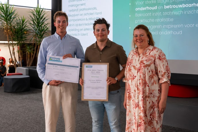 Laurens Joosten bekroond met Prijs Wout Theuws voor bachelorproef rond online trillingsmetingen 1