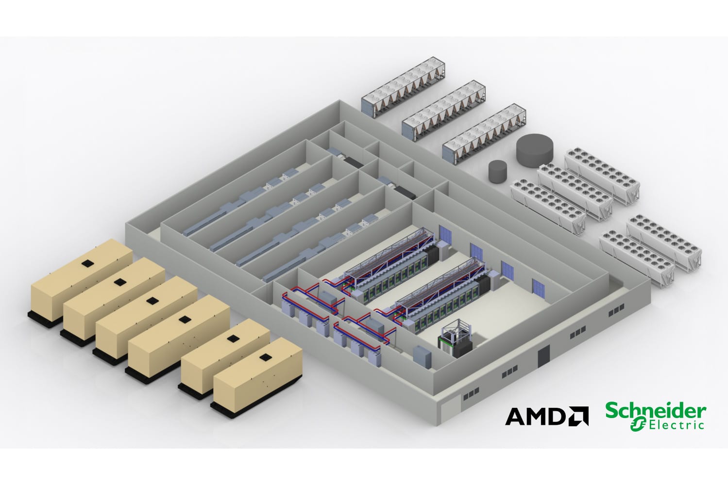 Schneider Electric en AMD brengen eerste Helios Platform Reference Design uit om de uitrol van AI-fabrieken te versnellen 1